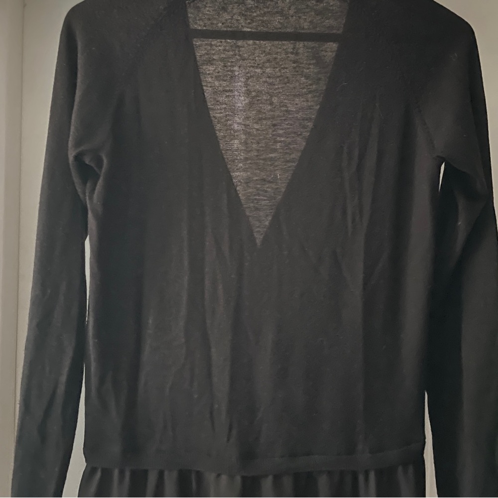 Zara Knit Black Cardigan Peplum Sweater Size S - Picture 10 of 14